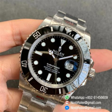 rolex noob goud krassen|Review: Noob Submariner 126610LN with A2824 .